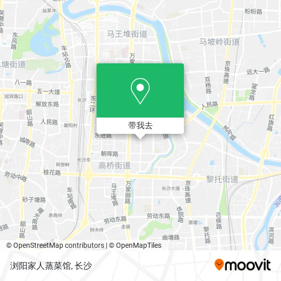 浏阳家人蒸菜馆地图