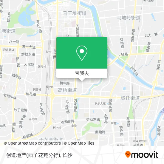 创道地产(西子花苑分行)地图