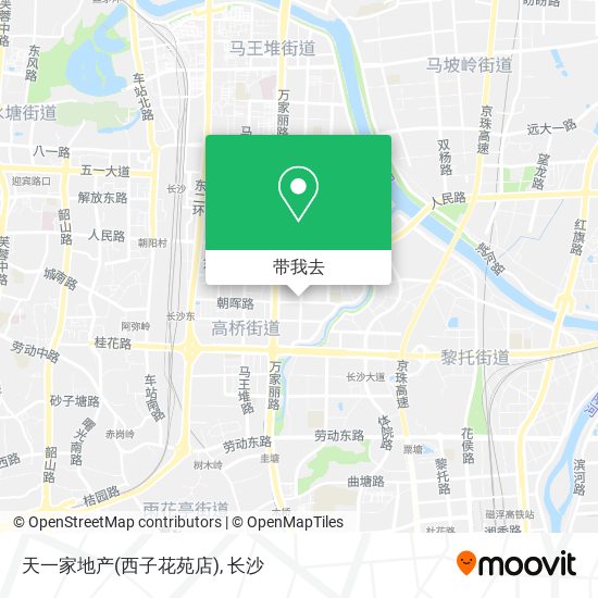 天一家地产(西子花苑店)地图