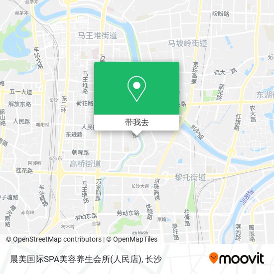 晨美国际SPA美容养生会所(人民店)地图