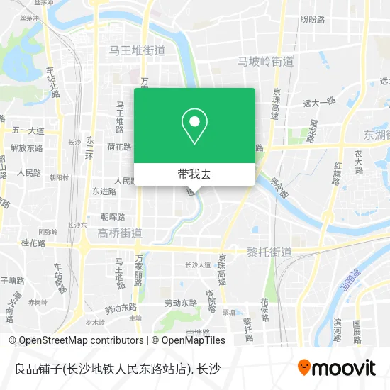 良品铺子(长沙地铁人民东路站店)地图