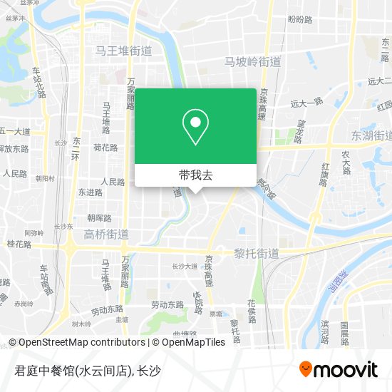 君庭中餐馆(水云间店)地图