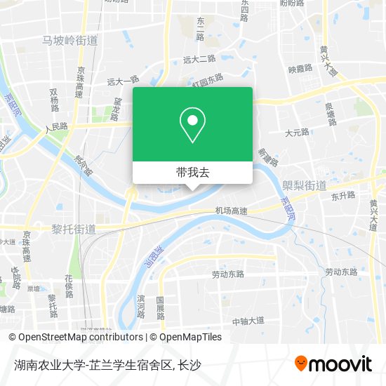 湖南农业大学-芷兰学生宿舍区地图