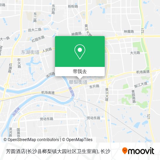 芳圆酒店(长沙县榔梨镇大园社区卫生室南)地图
