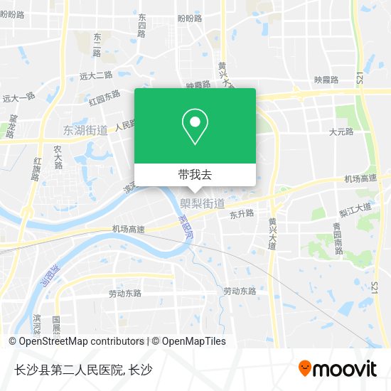 长沙县第二人民医院地图
