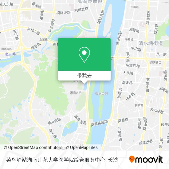 菜鸟驿站湖南师范大学医学院综合服务中心地图