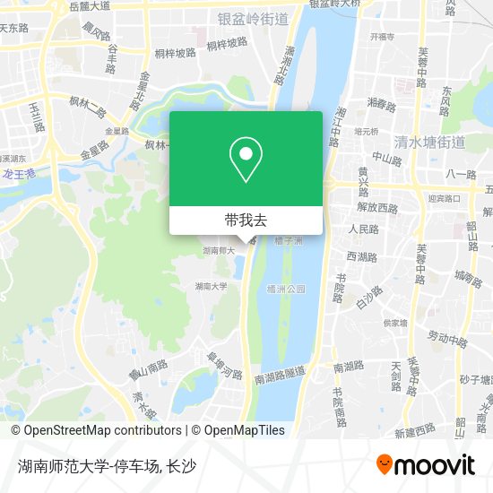 湖南师范大学-停车场地图