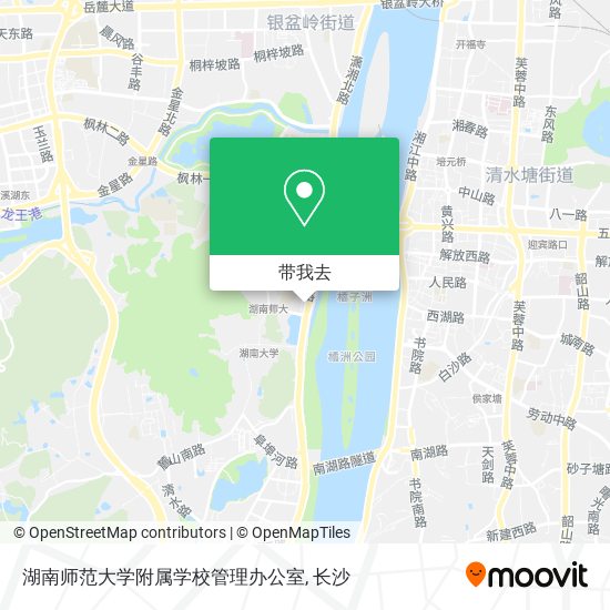 湖南师范大学附属学校管理办公室地图