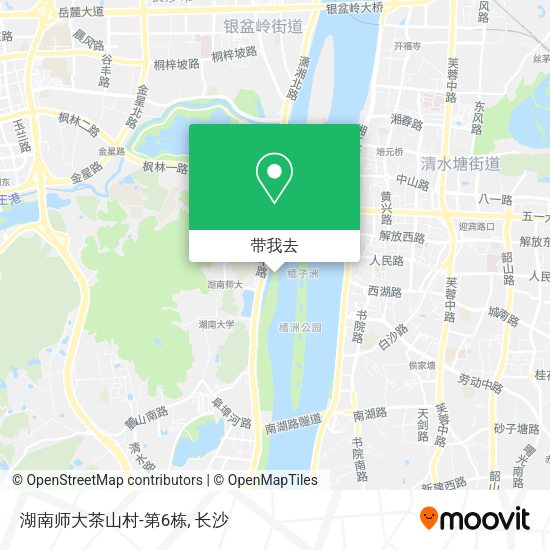 湖南师大茶山村-第6栋地图