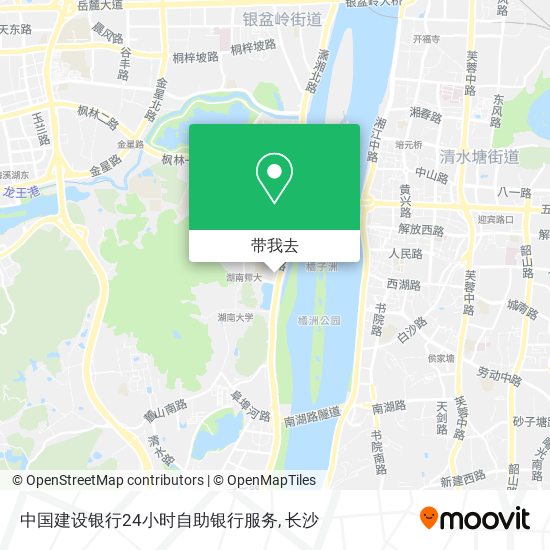 中国建设银行24小时自助银行服务地图