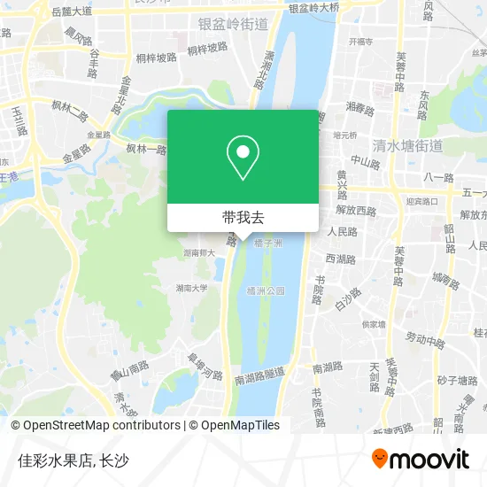 佳彩水果店地图