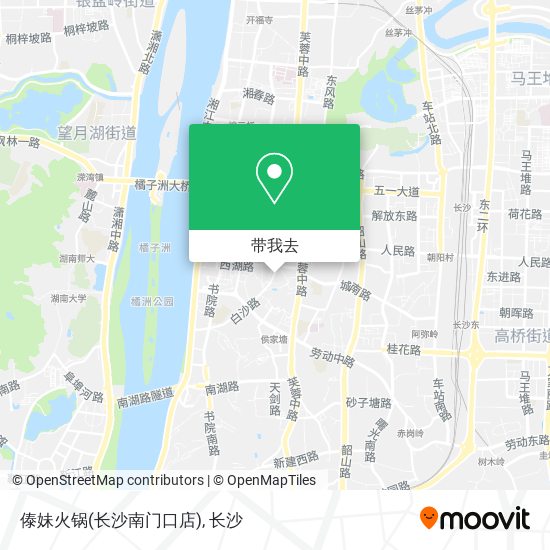 傣妹火锅(长沙南门口店)地图