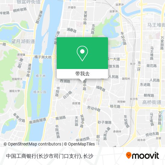 中国工商银行(长沙市司门口支行)地图