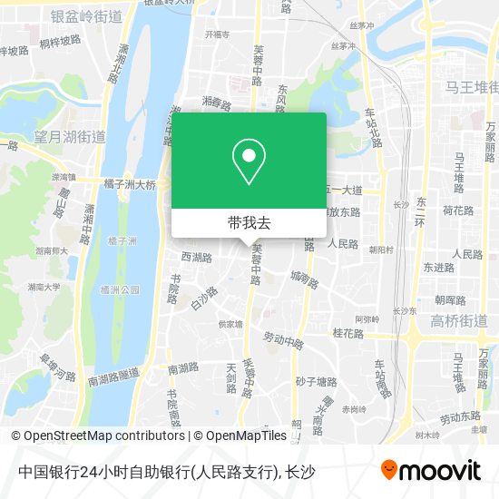 中国银行24小时自助银行(人民路支行)地图