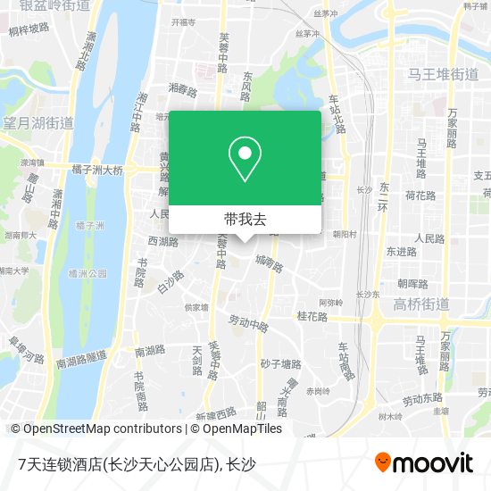 7天连锁酒店(长沙天心公园店)地图