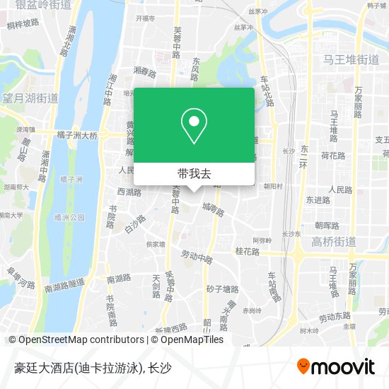 豪廷大酒店(迪卡拉游泳)地图