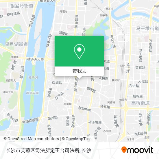 长沙市芙蓉区司法所定王台司法所地图