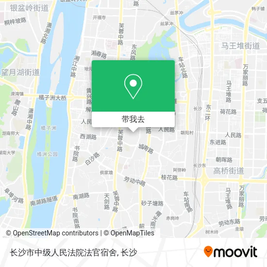 长沙市中级人民法院法官宿舍地图