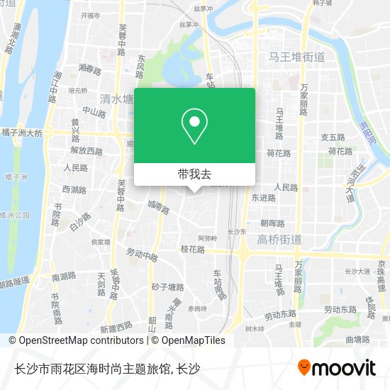 长沙市雨花区海时尚主题旅馆地图