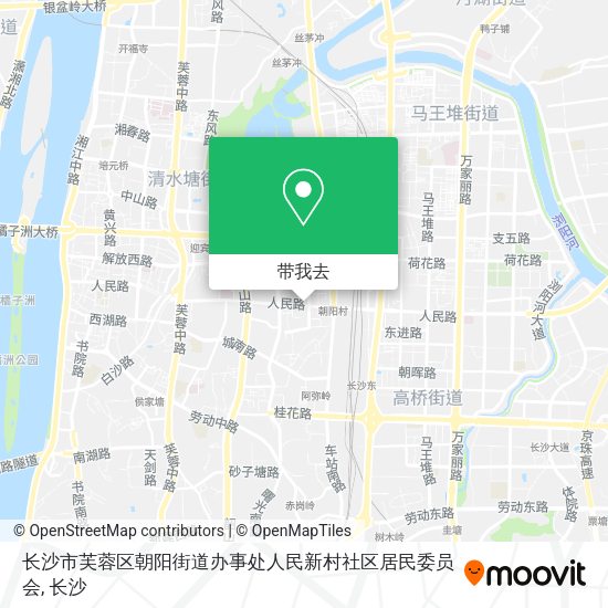 长沙市芙蓉区朝阳街道办事处人民新村社区居民委员会地图