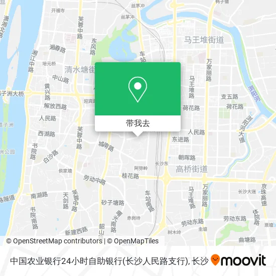 中国农业银行24小时自助银行(长沙人民路支行)地图