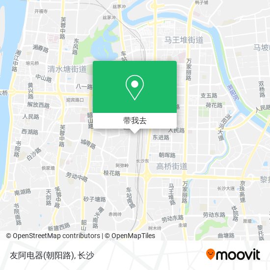 友阿电器(朝阳路)地图