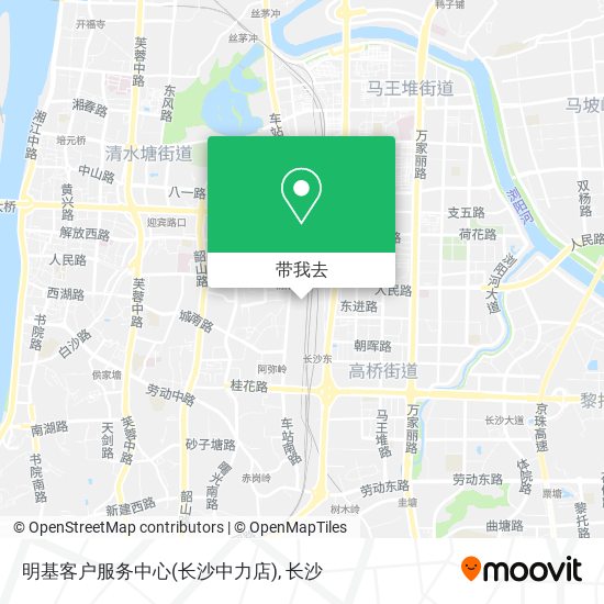 明基客户服务中心(长沙中力店)地图