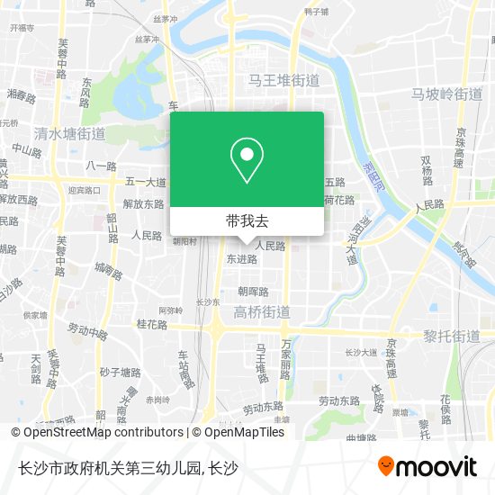长沙市政府机关第三幼儿园地图