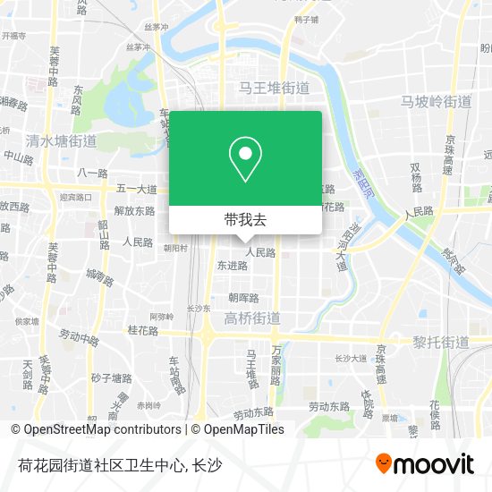 荷花园街道社区卫生中心地图