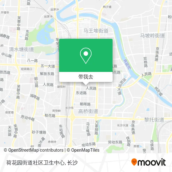 荷花园街道社区卫生中心地图