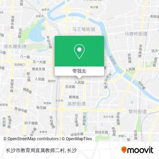长沙市教育局直属教师二村地图