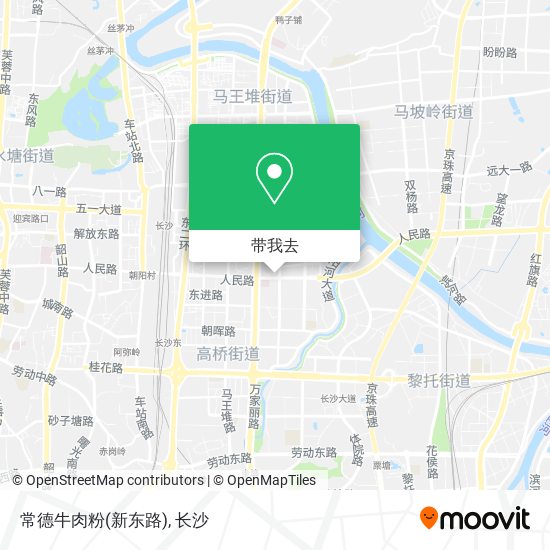 常德牛肉粉(新东路)地图