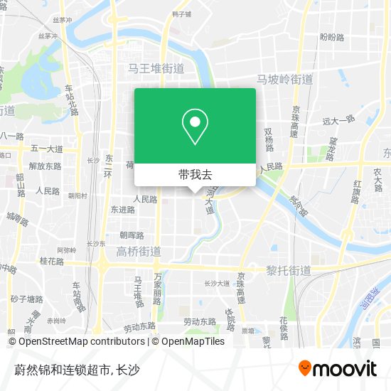 蔚然锦和连锁超市地图