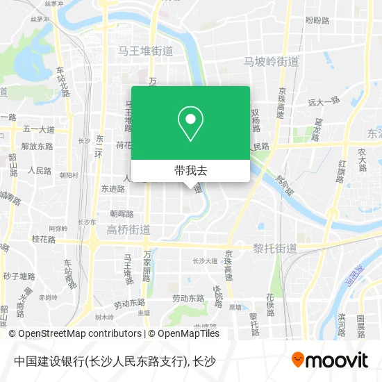 中国建设银行(长沙人民东路支行)地图