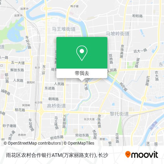雨花区农村合作银行ATM(万家丽路支行)地图