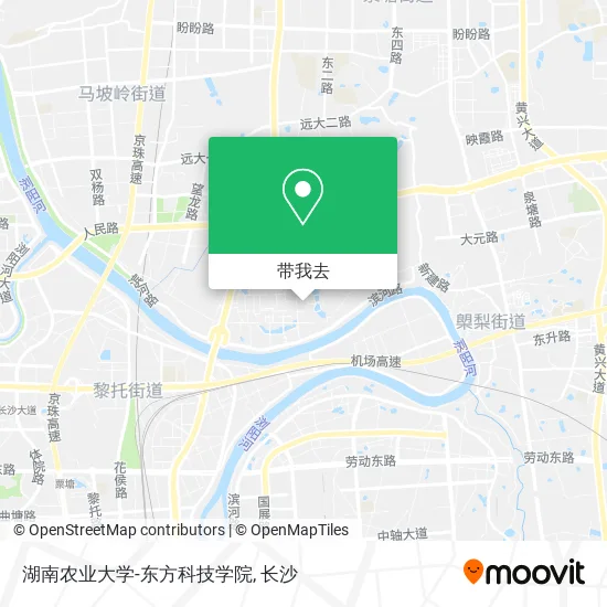 湖南农业大学-东方科技学院地图