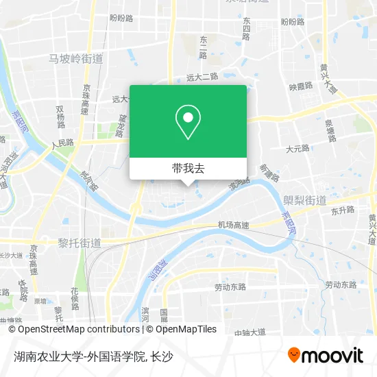 湖南农业大学-外国语学院地图