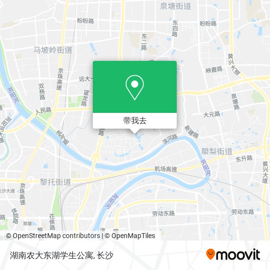 湖南农大东湖学生公寓地图