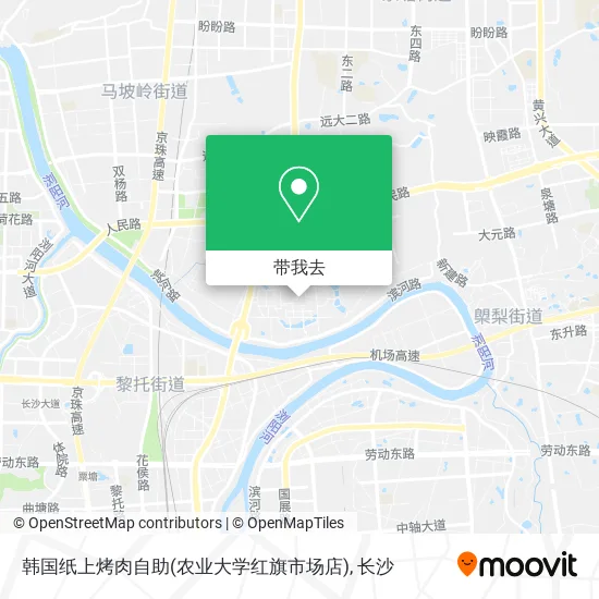 韩国纸上烤肉自助(农业大学红旗市场店)地图