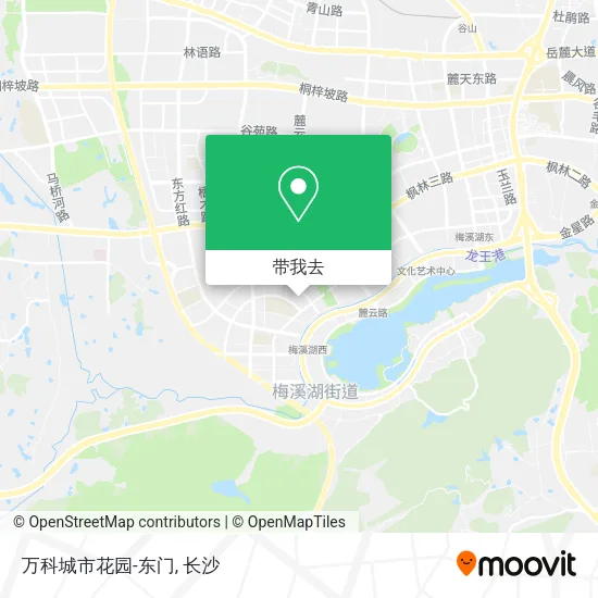 万科城市花园-东门地图