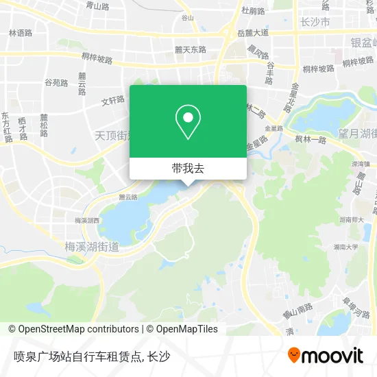 喷泉广场站自行车租赁点地图