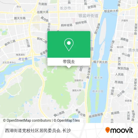 西湖街道党校社区居民委员会地图