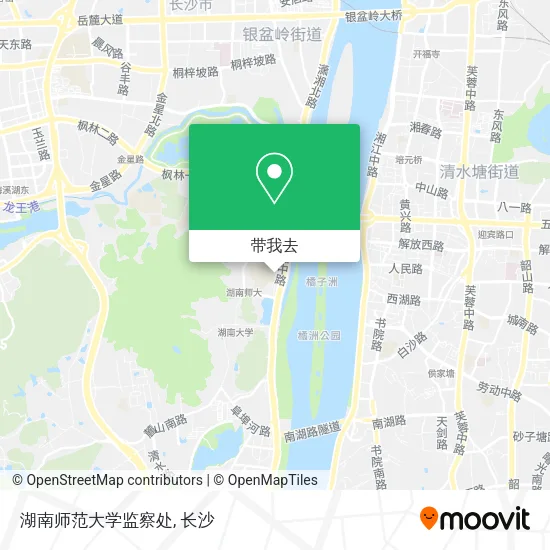 湖南师范大学监察处地图