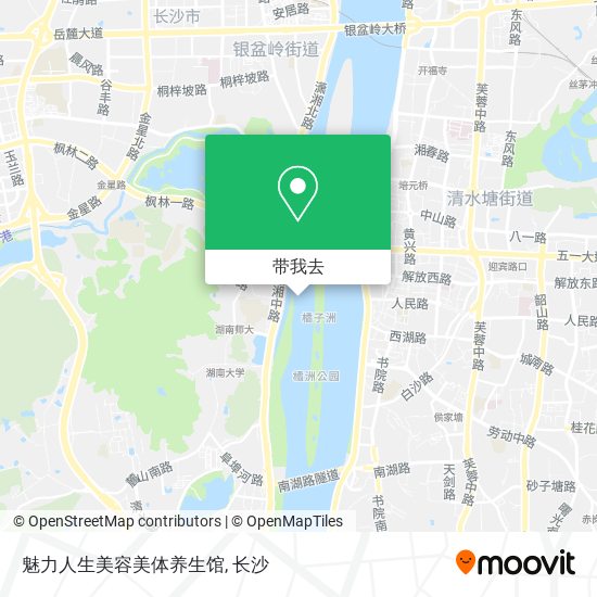 魅力人生美容美体养生馆地图