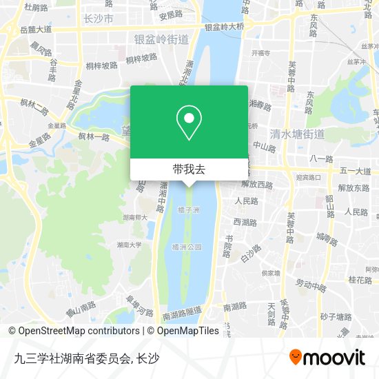 九三学社湖南省委员会地图