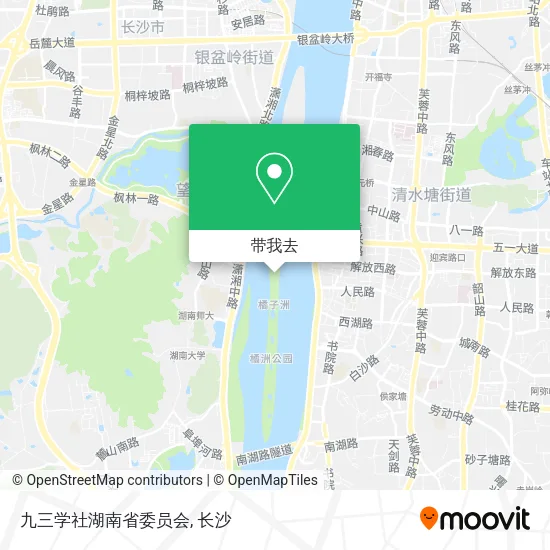 九三学社湖南省委员会地图