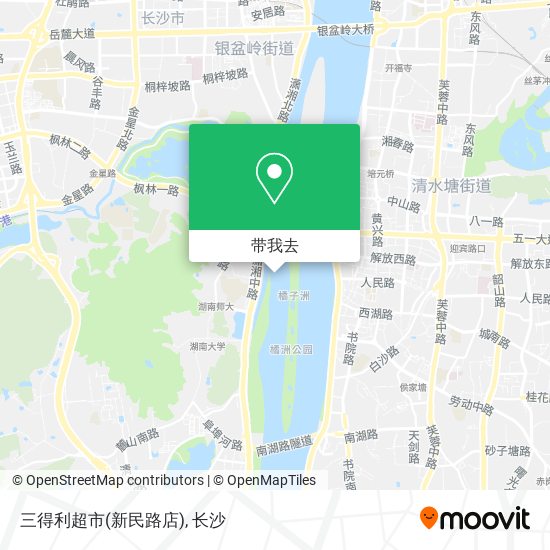 三得利超市(新民路店)地图