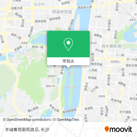 羊城餐馆新民路店地图