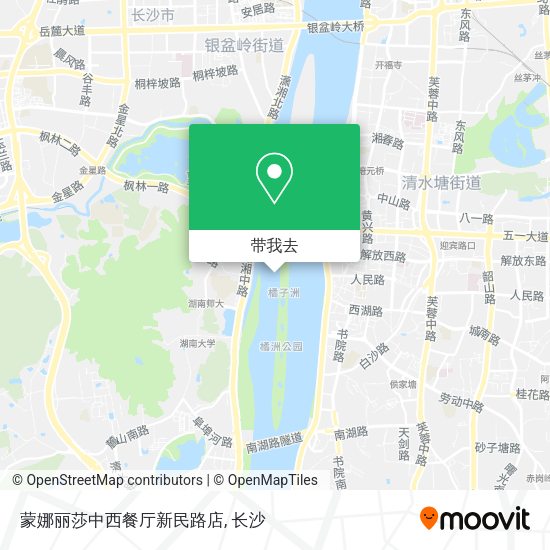 蒙娜丽莎中西餐厅新民路店地图