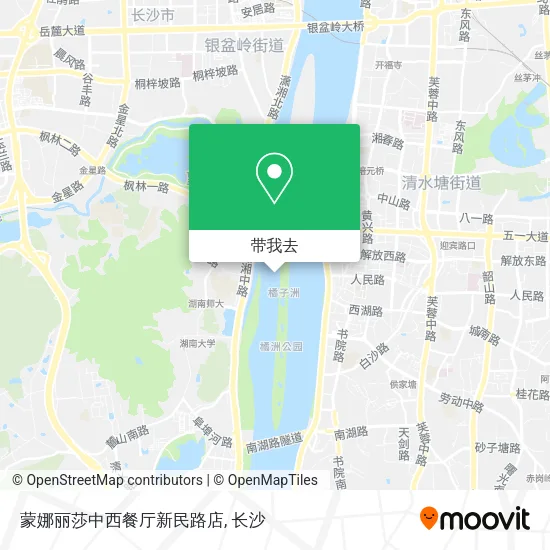 蒙娜丽莎中西餐厅新民路店地图